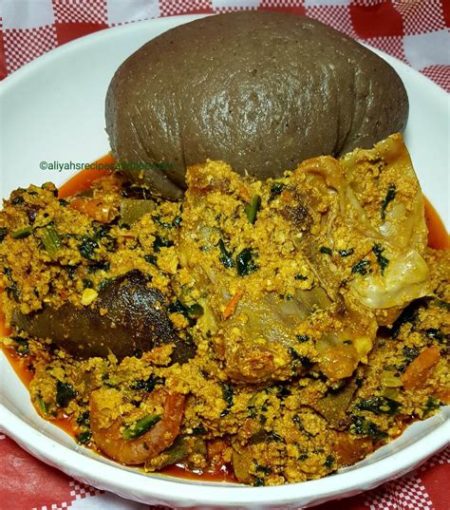 Egusi soup with any choice of swallow. Note: If your choice of Meat is Oxtail or Goat Meat Please pay extra $5. - Image 6