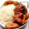 white rice and fish stew