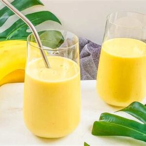 Mango, Banana in Pineapple Smoothie