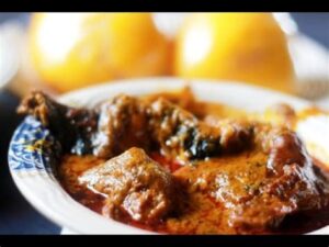 Banga Soup with Swallow