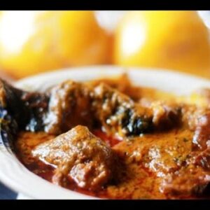 Banga Soup with Swallow