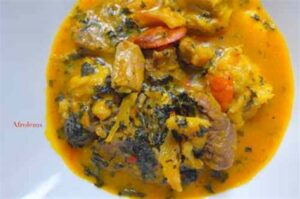 Bitter Leaf Soup with Assorted Lean Meats/ Ofe Onugbu