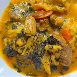 Bitter Leaf Soup with Assorted Lean Meats/ Ofe Onugbu