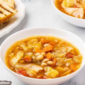 Cabbage & Ugwu soup with Grilled Fish