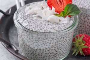 chia seed pudding with coconut milk