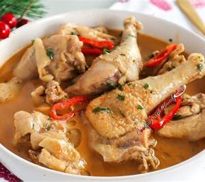 Pepper soup with chicken