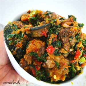 Efo riro (Spinach Stew) with Assorted Meat - Image 4