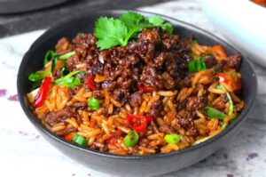 Fried Rice with diced Beef
