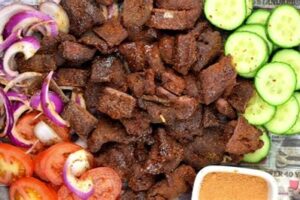 grilled beef suya