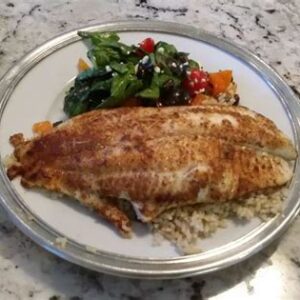 Grilled catfish with Ugali