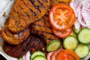 grilled chichen with veg
