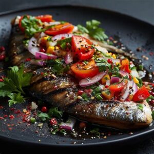 Cabbage & Ugwu soup with Grilled Fish - Image 2