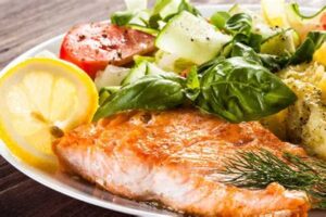 grilled fish steamed vegies