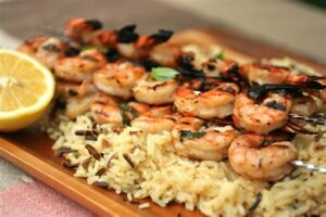 Grilled Shrimp with Coconut Rice - Image 3
