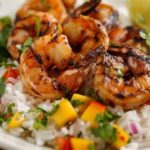 Grilled Shrimp with Coconut Rice