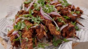 Grilled Suya Beef mixed with Salad