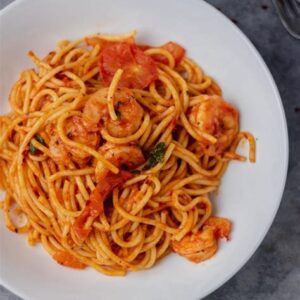 Jollof spaghetti
