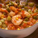 Okra soup with Shrimp & Crab meat
