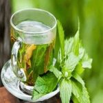 Akara (Bean Fritters) with Scent leaf tea