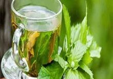 Akara (Bean Fritters) with Scent leaf tea
