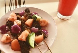 Suya & Watermelon juice